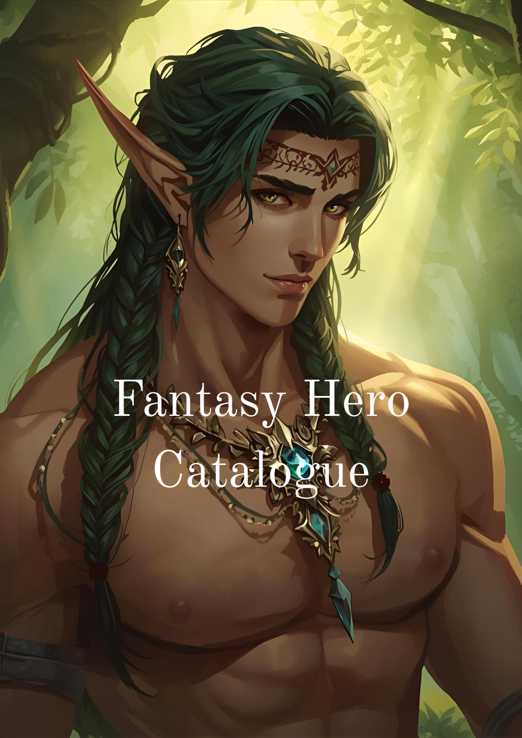 Fantasy Hero Catalogue – 50+ Male Character Images | Book Cover + RPG Art Bundleuct